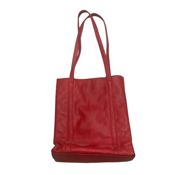 LEVENGER Red Two-Handle Tote - Picture 1 of 16